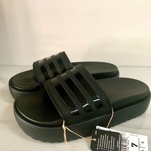 Adidas Adilette Sandals Platform Unisex Sz 7 Men / 8 Women